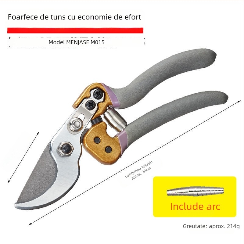 Foarfece de tăiat crengi din oțel SK5 – pentru crengile pomilor fructiferi, economie de efort, pentru crengi groase