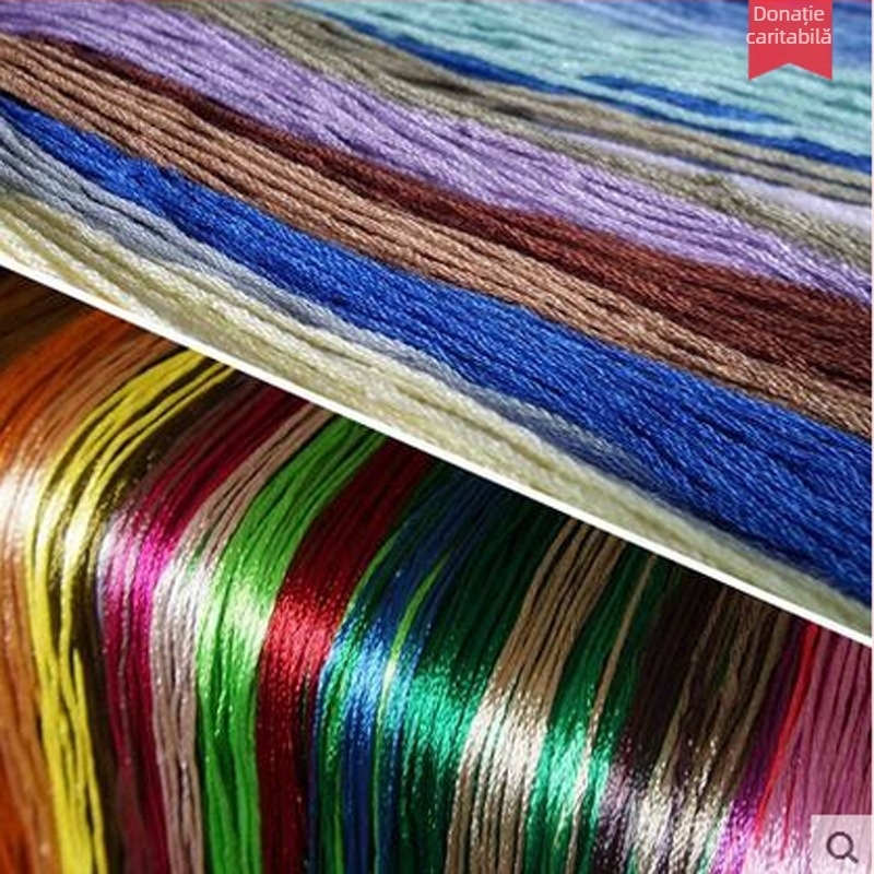 Pictură brodată cu cruci — Mona Lisa, peisaj, pânză 11CT, 45 fire broderie