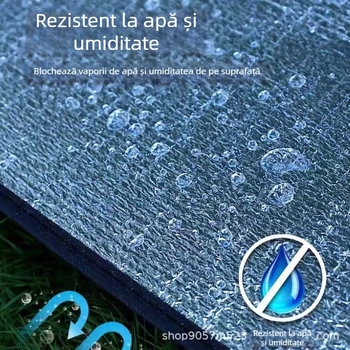 Saltea impermeabilă anti-derapantă pentru camping, folie de aluminiu EVA, țesătură Pearl Cotton, 300 g, Model FCD, Potrivită pentru peste 8 persoane