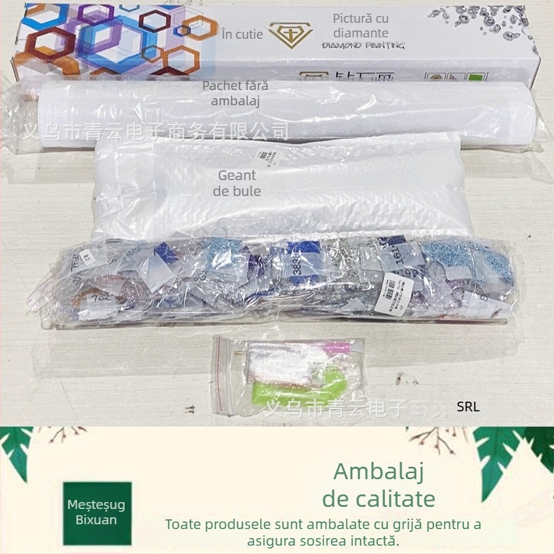 Kit pictură cu diamante 5D, diamant complet, model Cartoon/Anime, pânză 11CT, material nylon