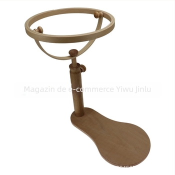 Cadru pentru broderie cross-stitch din lemn de beech, rotire la 360°, broderie dublă, țesătură 9CT, model peisaj