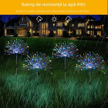 Lampă de grădină LED solar exterior cu sârmă de cupru DIY – IP44, BM-451, 5V, 0,04W