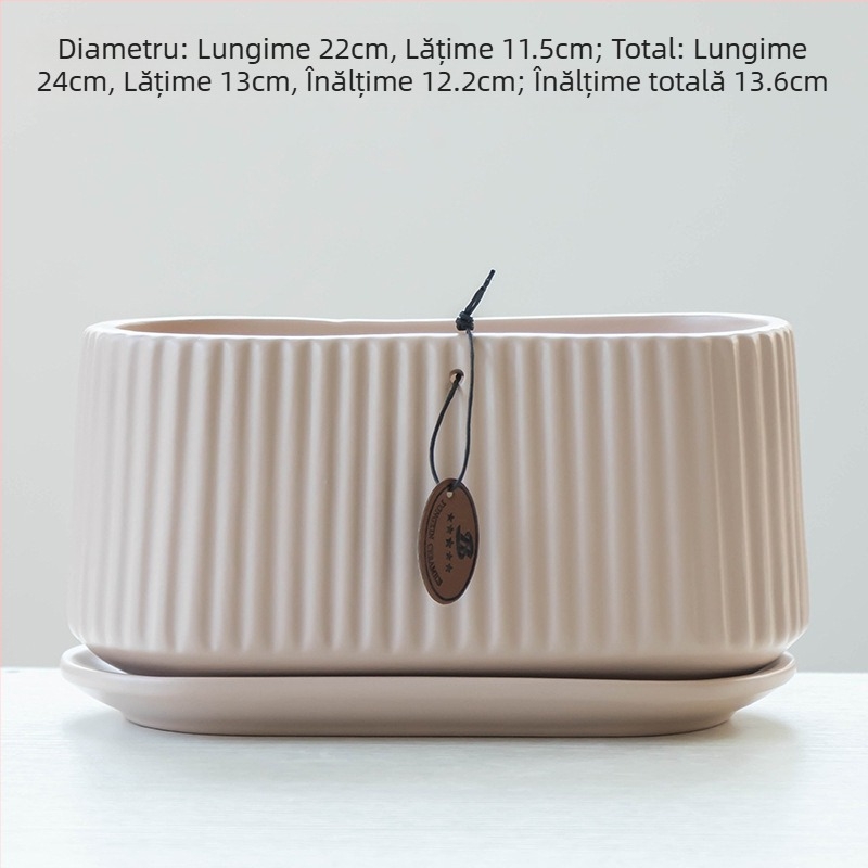 Ghiveci ceramic pentru plante, de podea, stil chinezesc, pentru grădinărit în casă