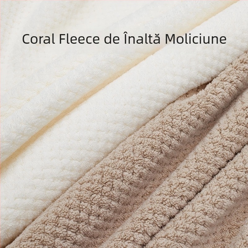 Halat de baie unisex, absorbant, uscare rapidă, prosop de baie purtabil pentru patru sezoane, model 2025