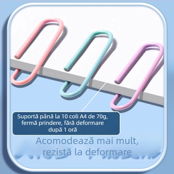 Clipuri de hârtie metalice Truecolor Pclip, model Pclip, material metal, ambalaj conservă, 500 bucăți