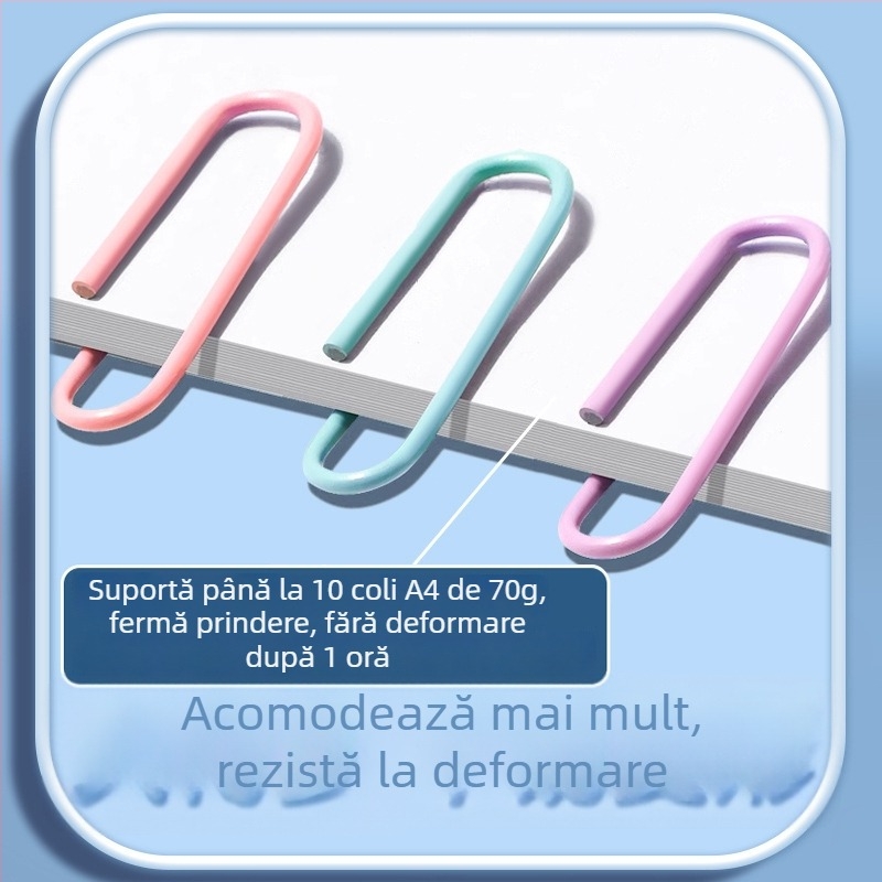 Clipuri de hârtie metalice Truecolor Pclip, model Pclip, material metal, ambalaj conservă, 500 bucăți