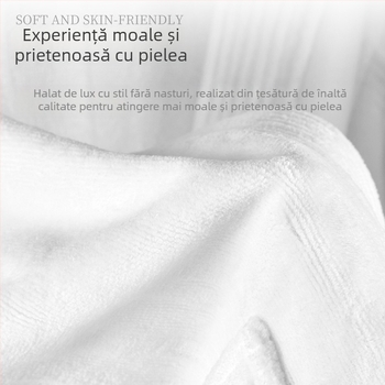 Halat de baie hotelier, bumbac, Cut Velvet, 1200 g, Fire pieptănate, Personalizabil