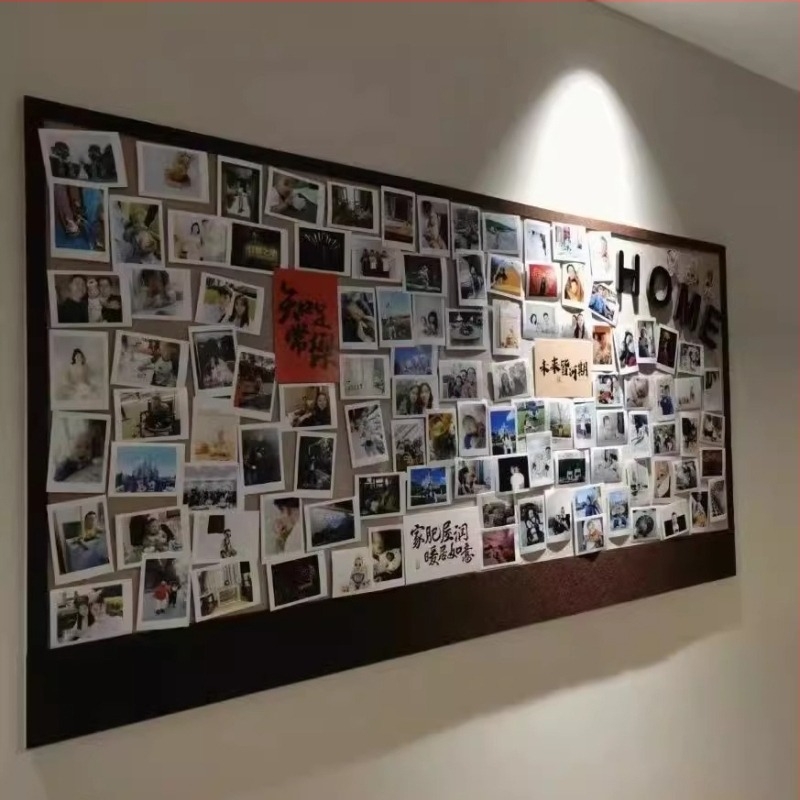 Display de perete 3-în-1 din fetru/plută/ tablă albă — fără găuri, tablă pentru fotografii, artă modernă, gravură și imprimare, fibră de poliester
