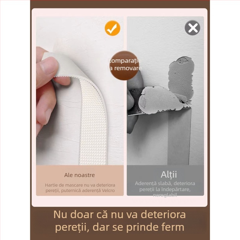 Display de perete 3-în-1 din fetru/plută/ tablă albă — fără găuri, tablă pentru fotografii, artă modernă, gravură și imprimare, fibră de poliester