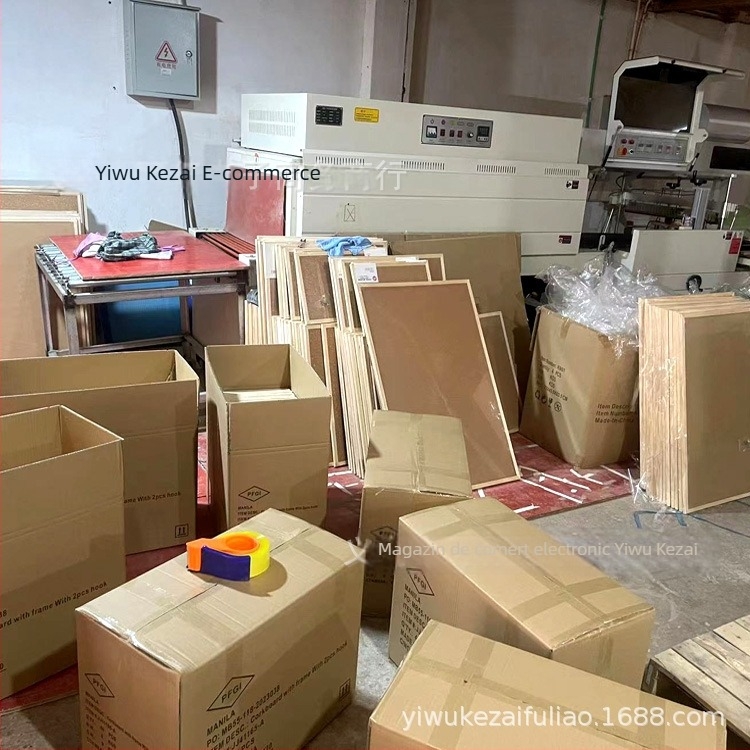 Panou de plută cu ramă din lemn, față simplă și față dublă, panou de afișaj modern minimalist pentru casă și grădiniță