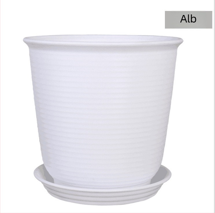 Vază pentru plante din rășină, construcție din plastic turnat, pentru utilizare pe birou sau pe podea, nu se deformează ușor - Exquisite Flowers