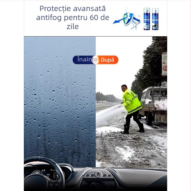 Yiyi Agent antifog pentru parbriz și oglinda retrovizoare – spray impermeabil, model Rainproof anti-fog agent, personalizabil