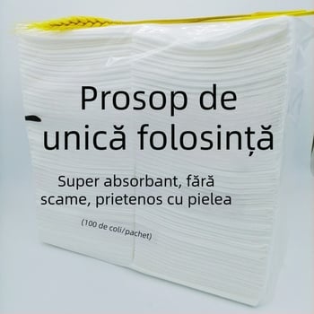 Prosoape de salon pentru păr, de unică folosință, pliabile, foarte absorbante, bumbac 95 g, model perlă, pentru înfrumusețare și coafură