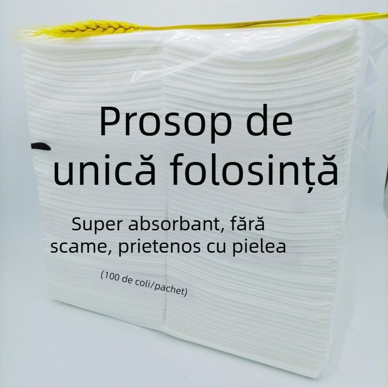 Prosoape de salon pentru păr, de unică folosință, pliabile, foarte absorbante, bumbac 95 g, model perlă, pentru înfrumusețare și coafură