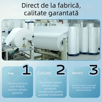 Prosop de față de unică folosință pentru saloane, material Cui Hua Shi, 70 g, țesătură simplă