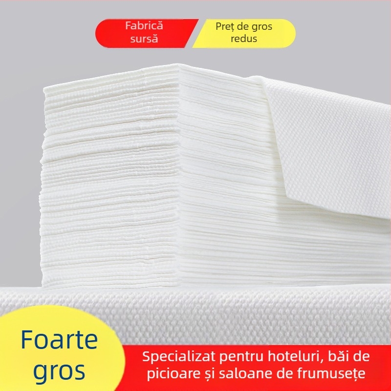 Prosop de față de unică folosință pentru saloane, material Cui Hua Shi, 70 g, țesătură simplă