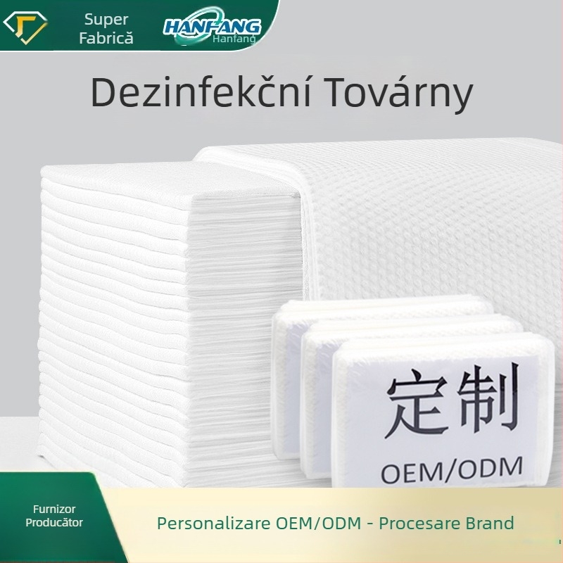 Prosop de păr de unică folosință cu turban pentru salon | Material: fibre de viscoză; Absorbție: 0–5 s; Conținut pachet: 10 prosoape pentru păr, 3 prosoape de baie, 1 șervet pentru picioare