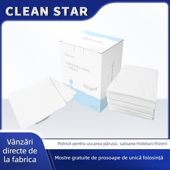 Prosop de unică folosință pentru înfrumusețare, din bumbac pur, Cod produs YICXCD, Brand cleanloud, Greutate 80 g