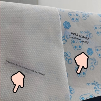 Prosop de unică folosință pentru salon de coafură, pernă impermeabilă pentru umăr, din fibre de lemn, 140 g, absorbție apă 0–5 s, posibilitate personalizare/logo