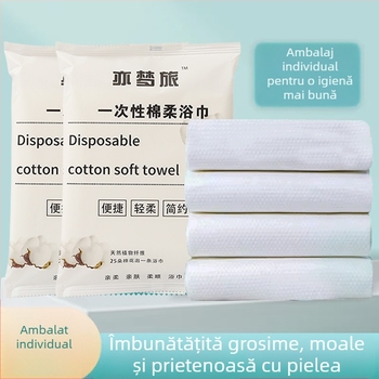 Prosoape de baie de unică folosință din microfibră pentru saloane – fibre de kapok, absorbție de 5–10 s, uscare rapidă, țesătură simplă, personalizare disponibilă