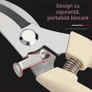 Foarfece de tăiat din oțel inoxidabil, cu posibilitatea de altoire, pentru ramuri și pomi fructiferi, marcă proprie