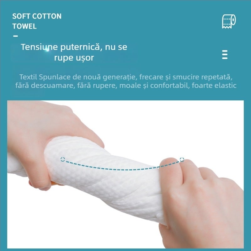 Prosop de unică folosință pentru salonul de coafură, prosop de curățare, 110 g, fibre amestecate, absorbție 0–5 s