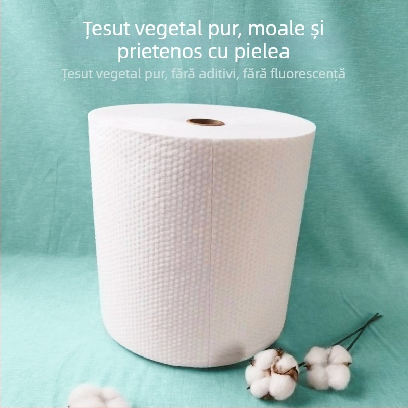 Șal de cap de unică folosință pentru salon, bumbac, 126 g, Jacquard, absorbție 0–5 secunde