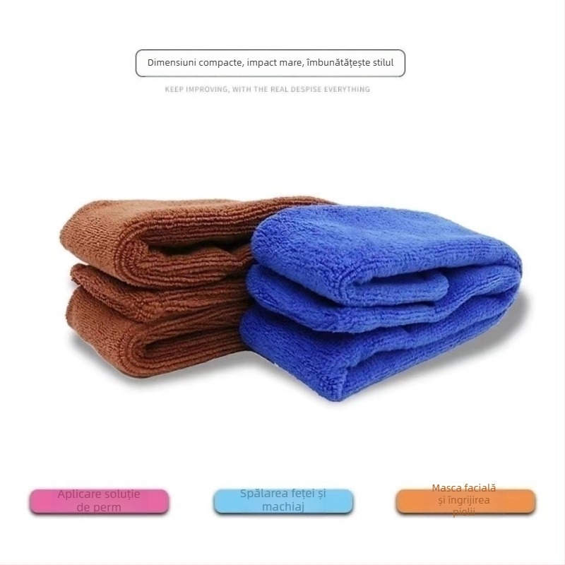 Turban pentru perm în salon - șiruri de bumbac absorbante, design anti-scurgere, utilizare universală