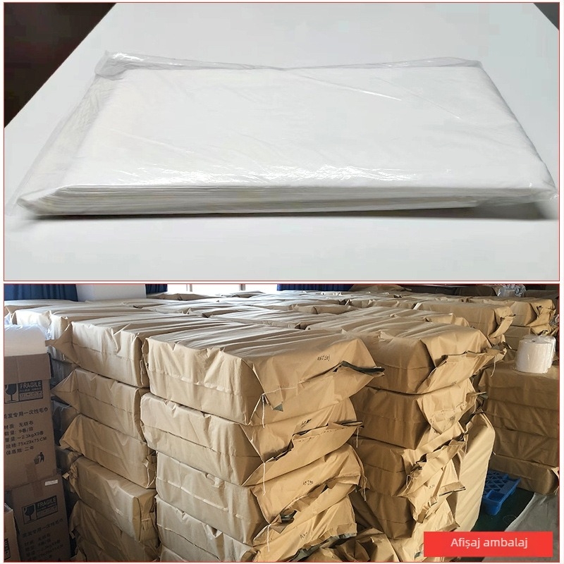 Prosoape de frumusețe de unică folosință, din celuloză de lemn și bumbac, pentru coafură, spa și hoteluri; prosoape pentru față, pentru cap și pentru băi de picioare.