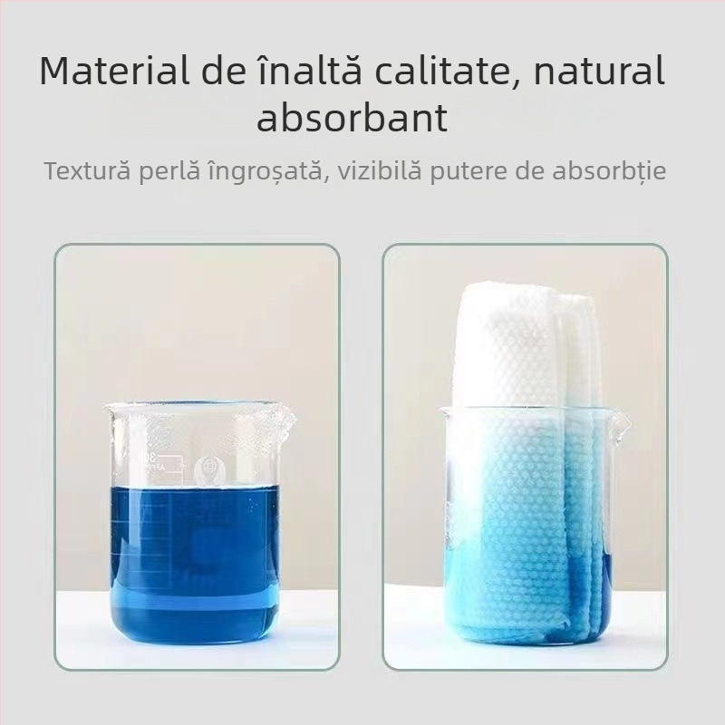 Prosop cosmetic de curățare din fibră de lemn, 100 g, absorbție de apă 0-5 s, brand Ching-ou, personalizabil