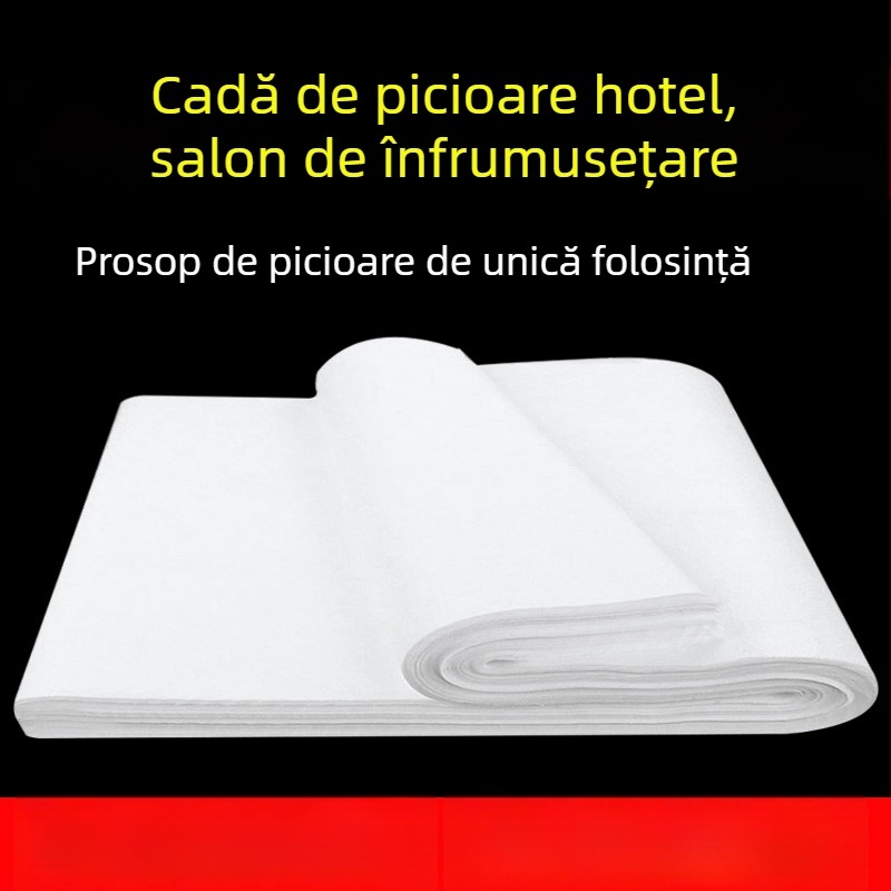 Prosop de unică folosință pentru picioare, din fibră nețesută îngroșată, pentru pedicură și saloane, acoperire pentru cap