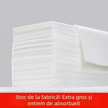 Prosop de unică folosință pentru frizerii și saloane de înfrumusețare – pentru ștergerea părului și a feței, pedichiură; Travel spinning, fibră de bambus, țesătură simplă