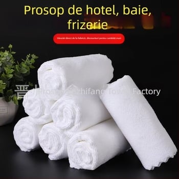 Prosop de hotel, 100% poliester, fibră fină, țesătură simplă, 42 g, absorbție 11–15 s