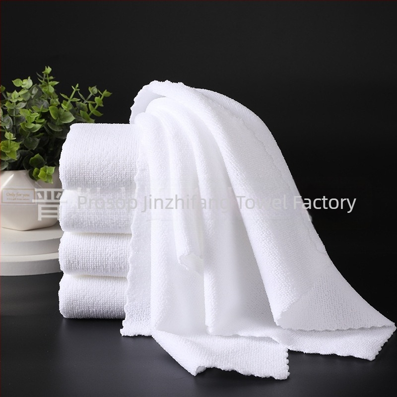 Prosop de hotel, 100% poliester, fibră fină, țesătură simplă, 42 g, absorbție 11–15 s