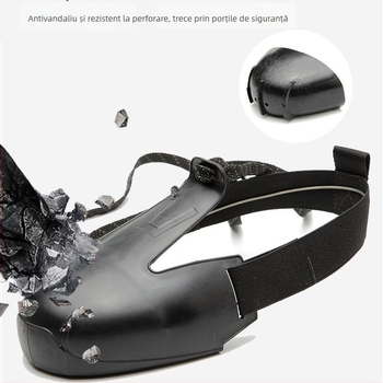 Huse de protecție pentru încălțăminte din PVC pentru vizitatori — vârf anti-șoc, anti-perforație, talie joasă, izolație