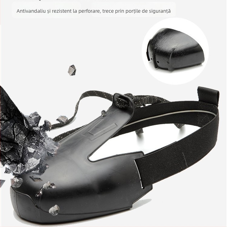Huse de protecție pentru încălțăminte din PVC pentru vizitatori — vârf anti-șoc, anti-perforație, talie joasă, izolație