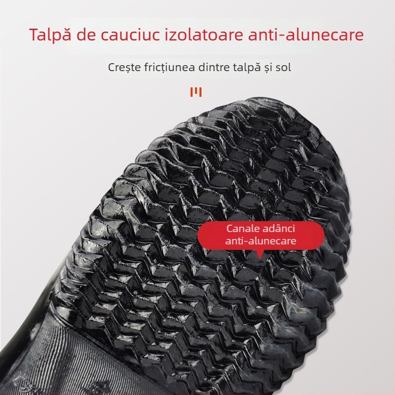 Pantofi izolați pentru electricieni, ghete din cauciuc impermeabile, înălțime medie, Jinbu'an, servicii post-vânzare profesionist