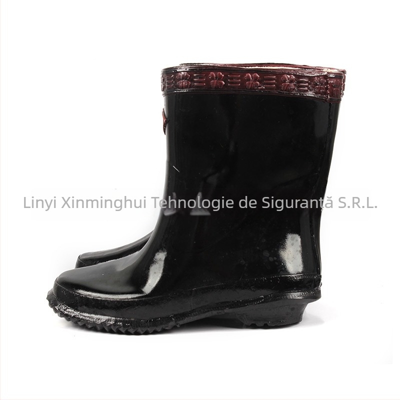 Pantofi de lucru izolați din cauciuc, brand Double Safe, cu partea superioară medie, protecție electrică