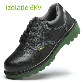 Pantofi de lucru izolați pentru electricitate, protecție la impact și perforare, izolație 6KV, ușori, rezistenți la uzură și la ulei