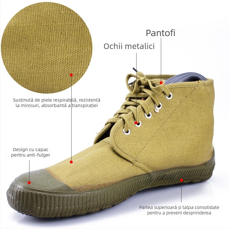 Pantofi izolați pentru electrician, 5 kV, din pânză canvas, cu înălțime joasă