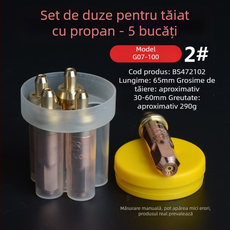 Duza Persia pentru sudură cu gaz pentru tăiere — vârf în formă de plum blossom, 01-30-100-300