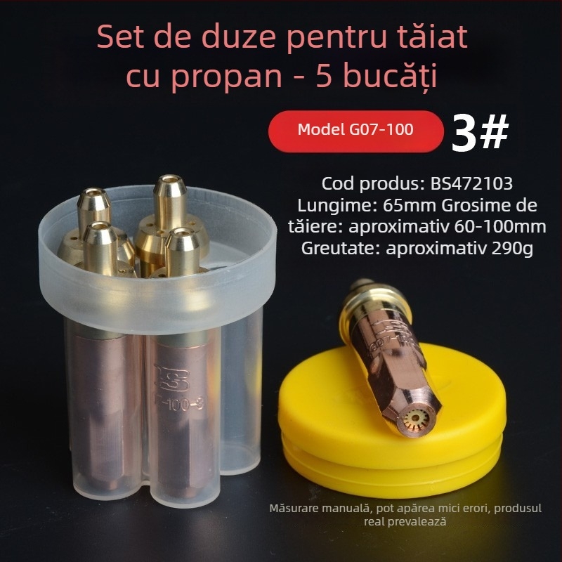 Duza Persia pentru sudură cu gaz pentru tăiere — vârf în formă de plum blossom, 01-30-100-300