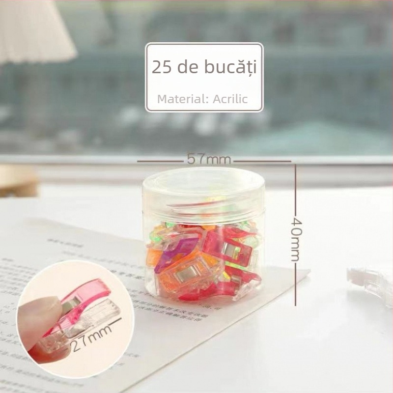 Clip de cusut din plastic pentru margine și îmbinare, model Sewing Clip; nepliabil; potrivit pentru lenjerie, pălării, costume, cravate și lenjerie de pat; pachet 10000 buc