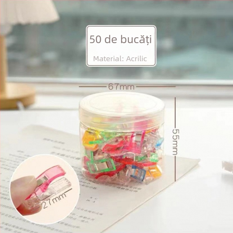 Clip de cusut din plastic pentru margine și îmbinare, model Sewing Clip; nepliabil; potrivit pentru lenjerie, pălării, costume, cravate și lenjerie de pat; pachet 10000 buc