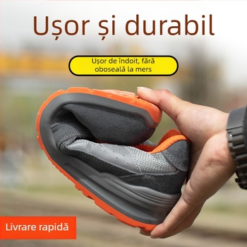 Pantofi de protecție cu vârf din oțel – ușori, respirabili, anti-derapare, anti-perforație, durabili
