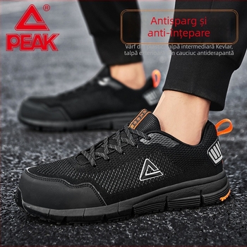 Pantofi de protecție anti-șoc și anti-perforație, ușori și respirabili, cu talpă Kevlar și vârf din plastic