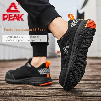 Pantofi de protecție anti-șoc și anti-perforație, ușori și respirabili, cu talpă Kevlar și vârf din plastic