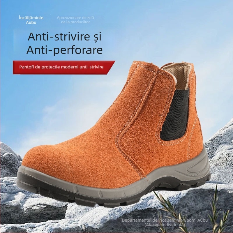 Pantofi de protecție pentru muncă, bărbați: rezistenți la impact și perforare, anti-sânte și anti-arși, rezistenți la abraziune, izolați, respirabili, ușori