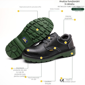 Pantofi de protecție izolați din poliuretan, cu gleznă joasă