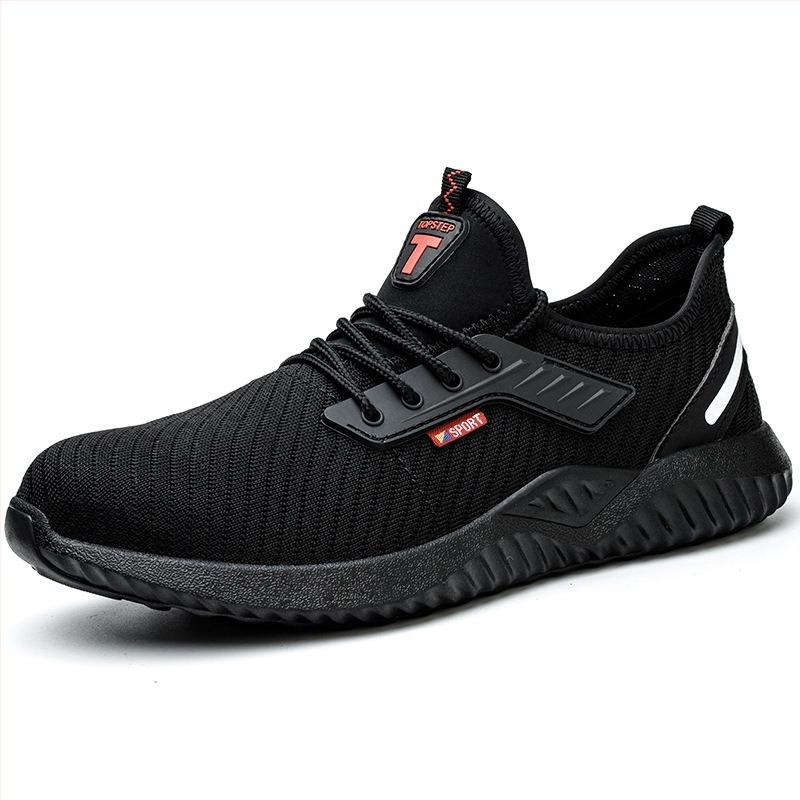 Pantofi de siguranță pentru muncă cu vârf din oțel, antișoc și anti-perforație, respirabili, talpă din cauciuc